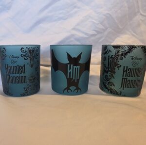 Disney Haunted Mansion Blue Candle Holder Set